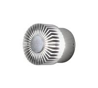 Konstsmide Monza 7900-310 - Lampada da Parete a LED HighPower, 9x8x9 cm (BxPxH), 1 x 3 W, IP44, in Alluminio, Colore: Argento