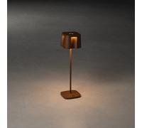 Konstsmide Lampada da tavolo Nice, colore ruggine, per interni ed esterni, lampada da tavolo USB, 7818-970, 10 cm (L)/10 cm (L)/36 cm (H)