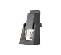 Konstsmide Potenza Easy Fit - Lampada da parete per esterni, 1 x 6 W max GU10 (non inclusa), in vetro acrilico trasparente, alluminio, IP54, colore antracite opaco, 7979-370