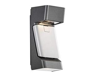 Konstsmide Ravenna Easy Fit Up And Down - Lampada da Parete ad Alta Potenza, 12 W, in Alluminio, Colore: Antracite