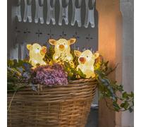 Konstsmide Season Figura luminosa a LED a forma di maiale, set di 5 come catena, trasparente Konstsmide Season