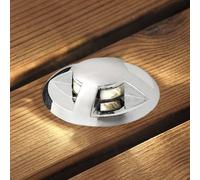 Konstsmide Set da 6 faretti da incasso per pavimento a LED, a cupola Konstsmide