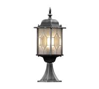 Konstsmide 7246-759 Milano Lampioncino BxPxH 16x16x51 cm, IP43, 1 x 75 W, Colore Nero/Argento