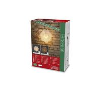 Konstsmide Stella di Carta Bianca, Collegamento con Interruttore on/off, Senza Lampadina, Attacco E14, 230 V, Cavo