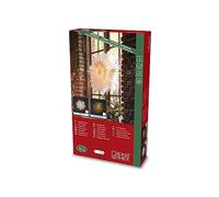 Konstsmide Stella di Carta Bianca, Collegamento con Interruttore on/off, Senza Lampadina, Attacco E14, 230 V, Cavo