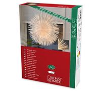 Konstsmide, Stella di carta, bianca, con cavo di collegamento con interruttore on/off, senza lampadina, E14, 230 V, interno, cavo bianco 2938 - 200