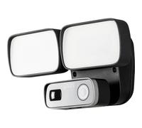 Konstsmide Telecamera di Sicurezza grandangolare 1080HD con 2 proiettori da 12 W integrati, Conversazione bidirezionale e Sirena di Allarme/Utilizzare l'app Gratuita