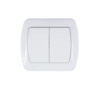 Kontakt-Simon AW6/2/11 interruttore elettrico Bianco - Accessorio coltello elettrico, in plastica, IP20, 250 V, 10 A, 90 mm