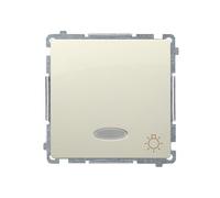 Kontakt-Simon BMS1L.01/12 interruttore elettrico Pushbutton switch - Accessorio coltello elettrico (Pushbutton switch, Plastica, IP20, IP44, 250 V, 1