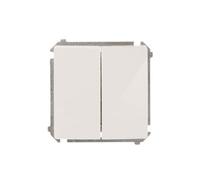 Kontakt-Simon BMW6/2L.01/11 - Coltello elettrico bianco, in plastica, IP20, IP44, 230 V, 10 A, 75 mm