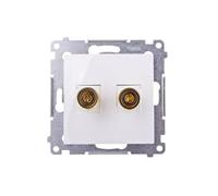 Kontakt-Simon DGL2.01/11 - Presa di corrente in plastica IP20, 75 mm, 75 mm, 75 mm, colore: Bianco