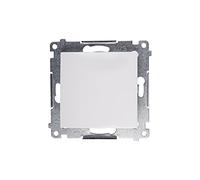 Kontakt-Simon DP1.01/11 - Interruttore elettrico Pushbutton Switch, colore: bianco - Accessorio Coltello elettrico (Pushbutton Switch, in plastica, IP20, IP44, 250 V, 10 A)