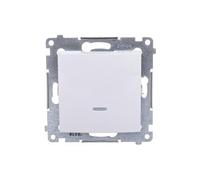 Kontakt-Simon DW1AL.01/11 interruttore elettrico Bianco - Accessorio coltello elettrico, in plastica, IP20, IP44, 250 V, 16 A, 75 mm