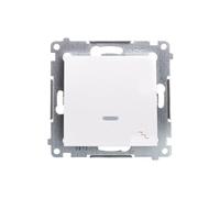 Kontakt-Simon DW6AL.01/11 interruttore elettrico Bianco - Accessorio coltello elettrico, in plastica, IP20, IP44, 250 V, 16 A, 75 mm