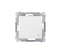 Kontakt-Simon DW7.01/11 Interruttore elettrico Bianco - Accessorio Coltello elettrico, in plastica, IP20, IP44, 250 V, 10 A, 75 mm