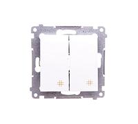 Kontakt-Simon DW7/2.01/11 - Interruttore elettrico, colore: bianco, in plastica, IP20, 250 V, 10 A, 75 mm