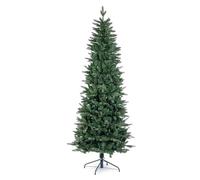KONTE DESIGN| Albero di Natale SLIM LOGAN Albero artificale elegante Slim design Rami PE & PVC - Base metallica - Perfetto per spazi stretti - Facile montaggio (210 cm - 1432 rami)