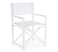 KONTE.DESIGN Set di 2 Poltroncine TAYLOR Bianche Pieghevoli