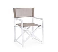 KONTE.DESIGN Set di 2 Poltroncine TAYLOR Tabacco Pieghevoli