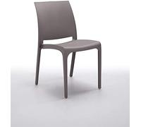 KONTE.DESIGN Set di 2 Sedie NORTH BEACH in Polipropilene Tortora