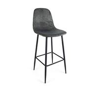 KONTE.DESIGN Set di 2 Sgabelli Bar Irelia Grigio Scuro