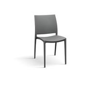 KONTE.DESIGN Set di 6 Sedie NORTH BEACH Leggero in Polipropilene Grigio