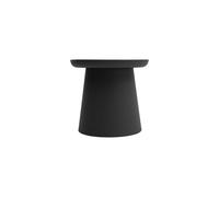 KONTE.DESIGN Tavolino IBIZA in polipropilene nero 50 x 46 cm