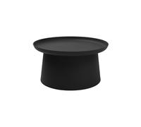 KONTE.DESIGN Tavolino IBIZA in polipropilene nero 70 x 36 cm