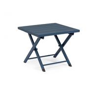 KONTE.DESIGN Tavolino TAYLOR in alluminio blu, pieghevole