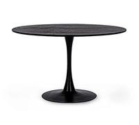 KONTE.DESIGN Tavolo BLOOM Nero Diametro 120 Altezza 75 cm