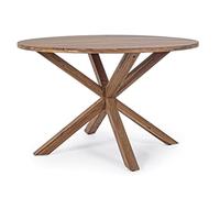 KONTE.DESIGN Tavolo DUBLINO Piano Rotondo Diametro 120 Altezza 75 cm