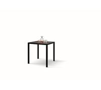 KONTE.DESIGN Tavolo SAN SIRO in acciaio, finitura grigio antracite, 70x70 cm