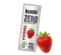 KONTE ZERO DRINK Bevanda alla FRAGOLA - 20 Bustine - Preparato istantaneo per Bevande con Estratto di Stevia e Vitamina C - Zero Calorie - Zero Zuccheri - Gluten Free -