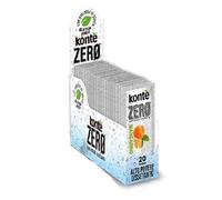 KONTE ZERO DRINK MANDARINO - 100 Bustine Monodose di Preparato istantaneo per Bevande con Estratto di Stevia e Vitamina C - Zero Calorie - Zero Zuccheri - Gluten Free -