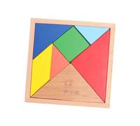 KONTONTY 1 scatola Puzzle Educativo Legno Tangram con Combinazioni Geometriche e Sicuro per Apprendimento Anticipato
