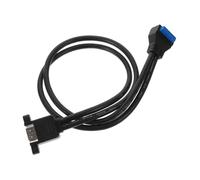 KONTONTY 1 Set Adattatore USB Doppia Porta per Madre Estensione con Pannello e Viti Fissaggio per Trasferimento Affidabile e Veloce