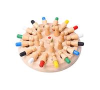 KONTONTY 1 Set da Tavolo Educativo Legno Memory Chess Legno per Sviluppare La Memoria e La Concentrazione per Interattivo per Migliorare Relazioni Genitore