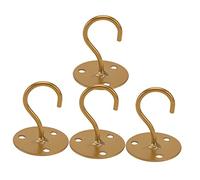 KONTONTY 1 Set Ganci Da Parete in Ferro Da Ganci Soffitto Resistenti Per Piante Sospese Portafiori E Lanterna Per Balcone Garage E Giardino 4 Pezzi