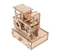 KONTONTY 1 Set Giocattoli Assemblaggio Legno Puzzle Raccolta con Scatola Musicale Educativo per Stimola Creatività e