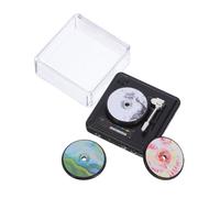 KONTONTY 1 Set Mini Cd Player Retro per Casa delle Accessorio per Decorazione Stanze Vintage con Dischi