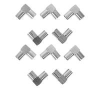 KONTONTY 10 Pezzi Adattatore Coassiale Connettore Tv Satellitare Converti Tv Normale Connettori Per Cavo Coassiale Raccordo Per Antenna Connettore Per