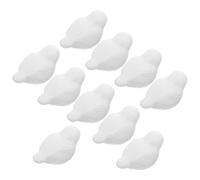 KONTONTY 10 Pezzi Gioco Creativo per Dipingere Uccelli, Bianco Leggero | Schiuma di Polistirene, Attività Scolastica e Regalo Festivo, Fiori Artificiali e Nastri