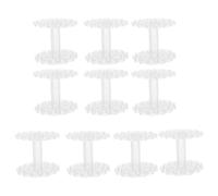 KONTONTY 10 Pezzi Inserto per Vaso Largo, Supporto Ikebana Trasparente 20 | Steli Floreali e Vasi in Vetro, Supporto Invisibile Antiscivolo, Flessibile, Leggero, per Centrotavola