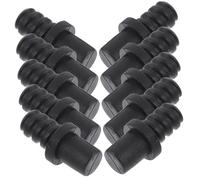 KONTONTY 10 pezzi Ricambio Testa Wc con Connettore Spirale Autobloccante Parti Ricambio Scopino Wc Compatibili con Modelli Connessione e Facile Manutenzione