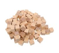 KONTONTY 100 Pezzi Cubi Legno Naturale per Decorazioni e Fai da Te Blocchi Quadrati Legno Non Finiti per Attività Educative e Creative per Scuola Casa e Laboratori