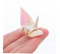 KONTONTY 100 Pezzi Origami Paper Cranes Pearlescent Handmade Small Paper Cranes for Wedding Shower Outdoor Party Decoration