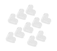 KONTONTY 10pezzi Protezione Angolare Silicone Trasparente Per Ragazza Ragazza Paraspigoli Per e Sicurezza Anti- e Ufficio Facile Da Installare Design Forma Cuore