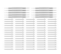 KONTONTY 110 Pezzi strumento di riparazione dell'orologio strumento di collegamento della banda Link Band guarda i fermagli Silver