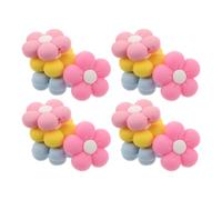 KONTONTY 16 Pezzi Silicone Proteggi Punte a Fiore per Ferri da Maglia | Ferri Circolari e Dritti, Finitura Liscia senza Bave, Viaggio e Casa, Set Colorato