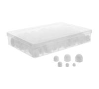 KONTONTY 160 Pezzi Cappucci in Gomma Bianchi per Elementi Esagonali Set Protettivo per Filettature Bulloni Copri Bulloni in Gomma Resistenti per Uso Industriale e Domestico